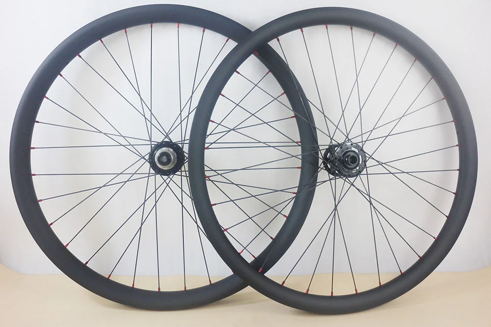 27.5er/29er Tubeless ready 40mm x 30mm MTB bike wheelset 32 spokes 650b Thru axel all mountain AM DH carbon wheels | Спорт и