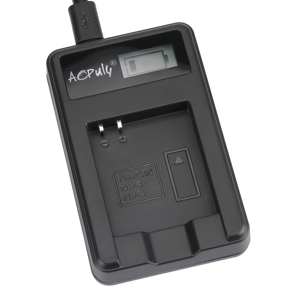 AOPULY NB-4L NB 4L NB4L LCD USB камера зарядное устройство для Canon IXUS 50 55 60 65 80 75 100 I20 110 115 120 130 IS 117