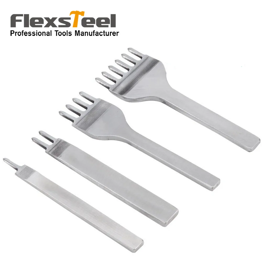 4 шт кожаный ремень Работа вручную пуансон набор инструментов 3 мм/4 мм Дырокол