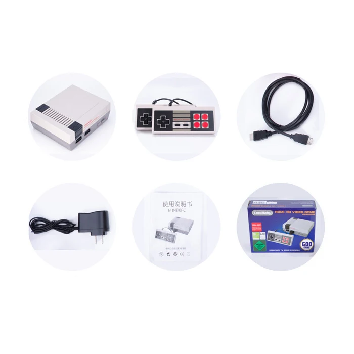 Игровая консоль HDMI Mini Classic tv CoolBaby 600 видеоигры портативная игровая консоль для 600 HD игровая консоль Рождественский подарок