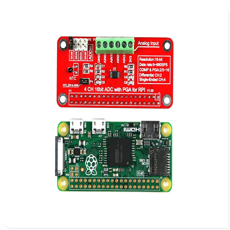 Новый Raspberry Pi 3 EP 0076 RPI ADS1115 ADC Module SKU Бесплатная доставка|sku| |