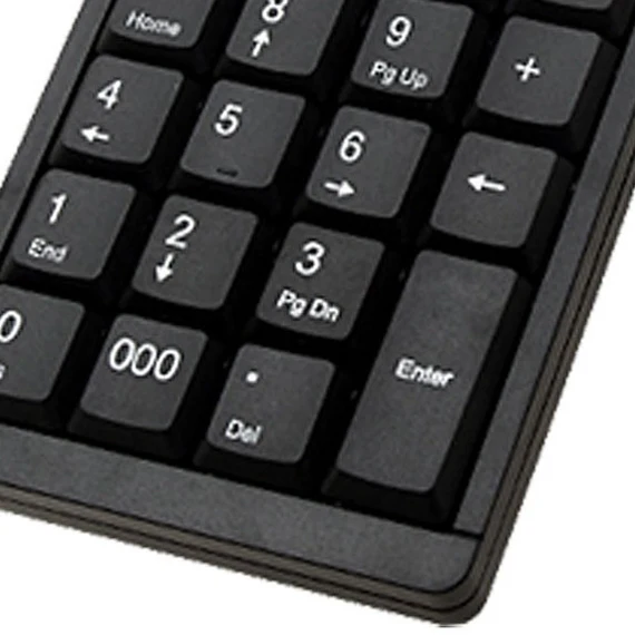 Акция! Мини Черный USB цифровая клавиатура Клавиатура для ноутбука ПК компьютера |