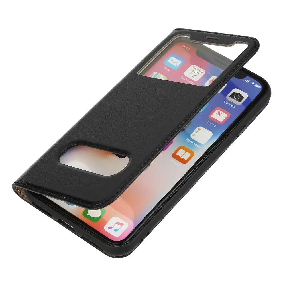 Чехол для мобильного телефона iPhone Xs X чехол книжка из натуральной кожи с