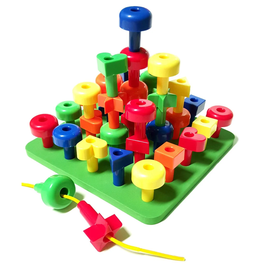 Укладчик Peg Board Fun 30 шт. детская развивающая игрушка для сортировки и укладки