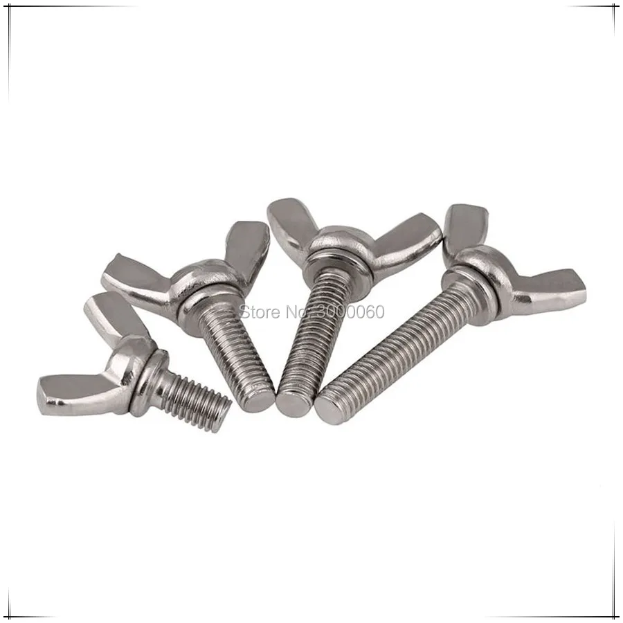 M5 M6 Нержавеющая сталь 304 Rvs Schroeven DIN316 나비볼트 Поворотный болт Винты с крыльями