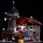 Набор со светодиодной подсветкой для конструктора Lego 21310, уличный Конструктор из креативного города, совместим со старым рыболовным магазином 16050 (светильник с батарейным отсеком)