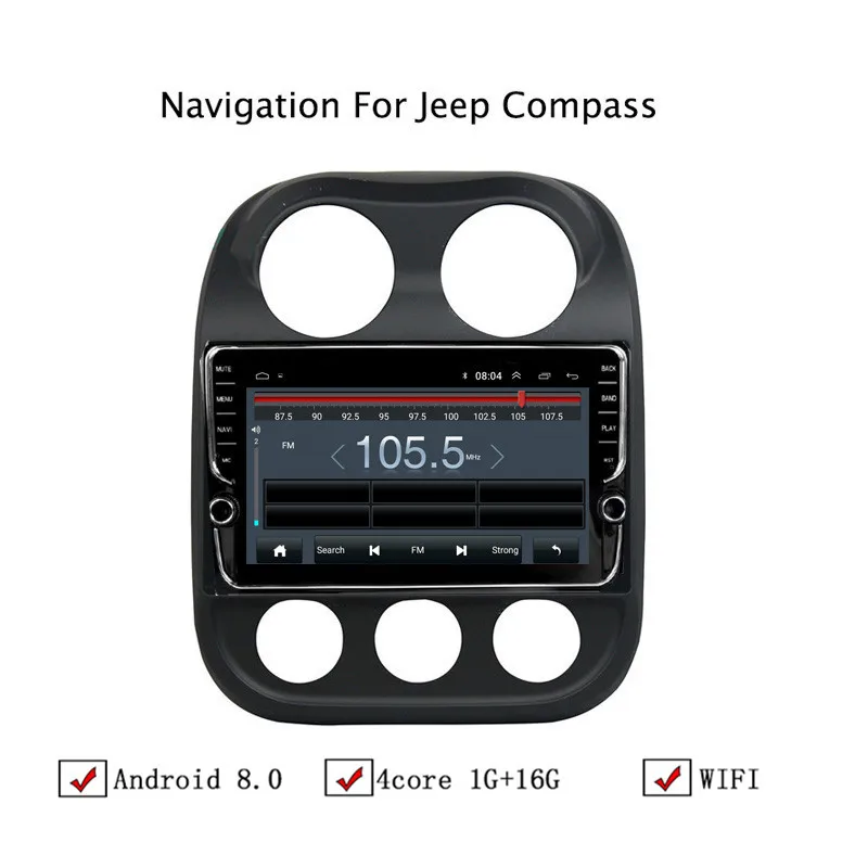 NAVITOPIA 10 1 дюймовый автомобильный мультимедийный плеер Andriod 8 GPS навигация для Jeep