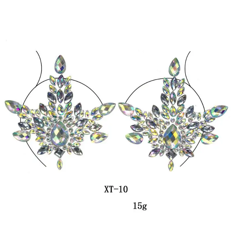 Глаза тела грудь блеск лицо драгоценности тату наклейка вечерние акриловые