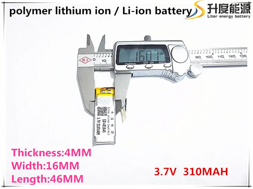 3 7 V 310 mAH [401646] PLIB полимерный литий ионный/литий ионный аккумулятор для GPS mp3 mp4 mp5 dvd