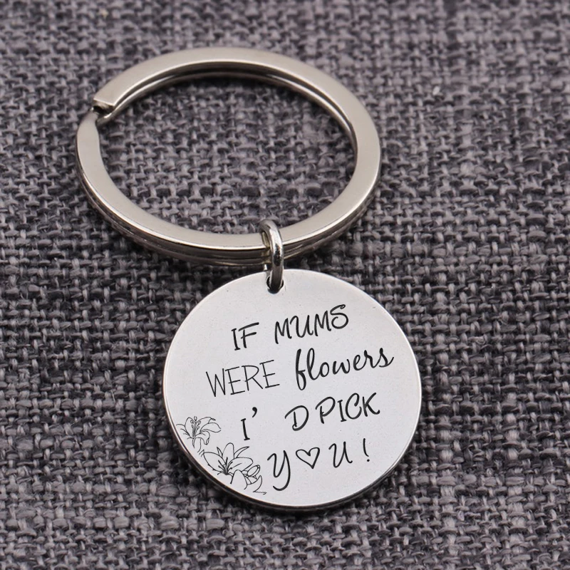 Мемориальный подарок брелок если бы Mums были цветами я выбрал вас ювелирный кулон