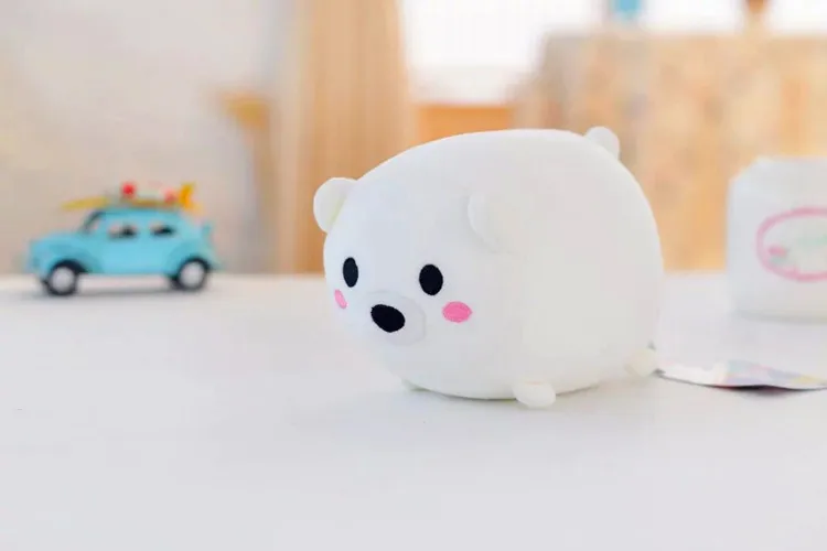 Белая маленькая милая игрушка белого медведя Мультяшные частицы из пенопласта