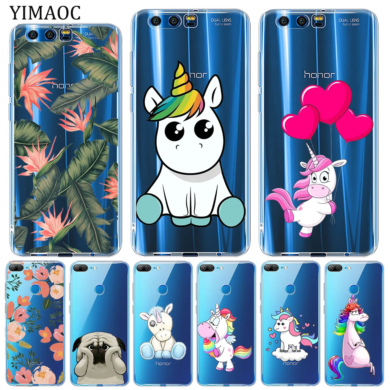 Мягкий силиконовый чехол для Huawei Y9 Y7 Y6 Prime 2018 Honor 20 10 9 9X 8C 8X 8 Lite 7X 7C 7A Pro | Мобильные
