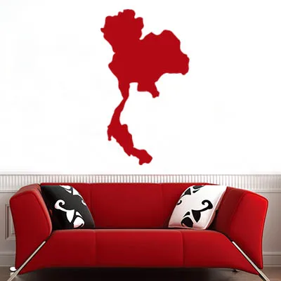 Тайская карта Глобус земля страна настенный виниловый стикер на заказ украшение