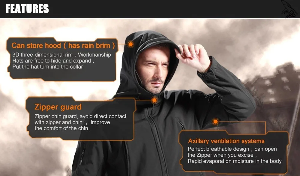Winter Jacket Men Casual Army Camouflage Coat Military Men Tactical Jacket and Coats Set Waterproof Windproof Clothes