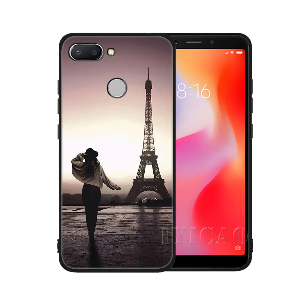 IYICAO Эйфелева башня Мягкий чехол для Xiaomi Redmi 4A 4X5 5A 5 6plus 6A 7A 6 Pro 7 S2 K20 Чехол |