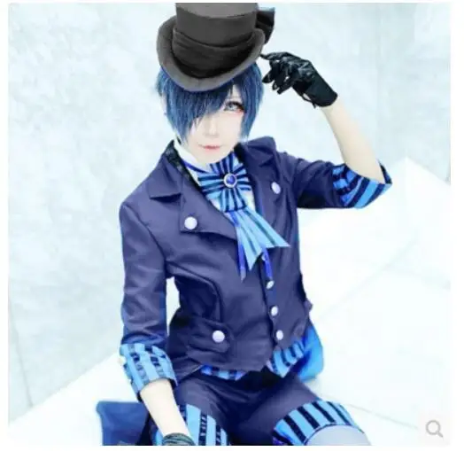 Ciel Phantomhive Косплэй сапоги для косплея Темный дворецкий аниме книга костюм в