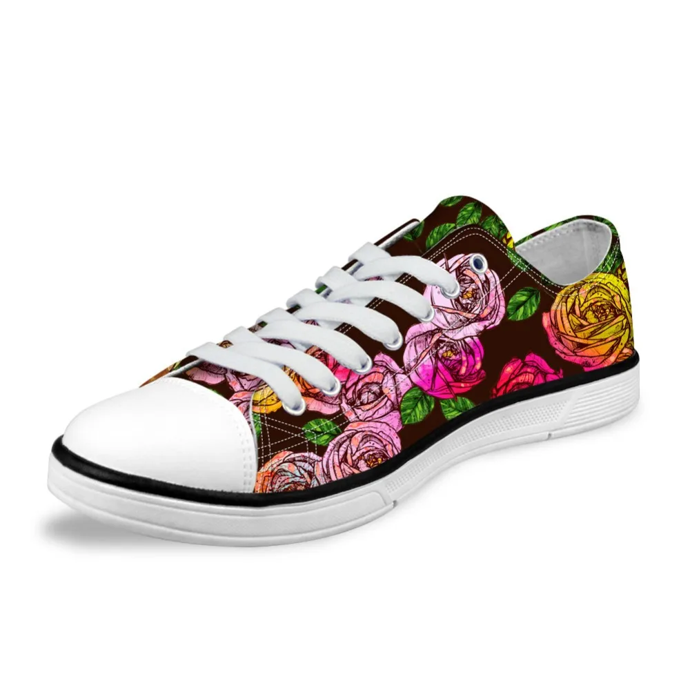 Женская Классическая парусиновая обувь с 3D рисунком розового цвета | Обувь