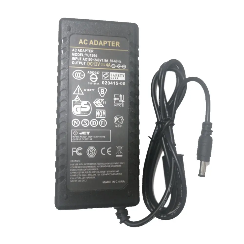 DC 12V 4A Power Supply AC Adapter for LCD Controller board driver v56 v59 3463A 3663 48W Monitor Charger | Компьютеры и офис