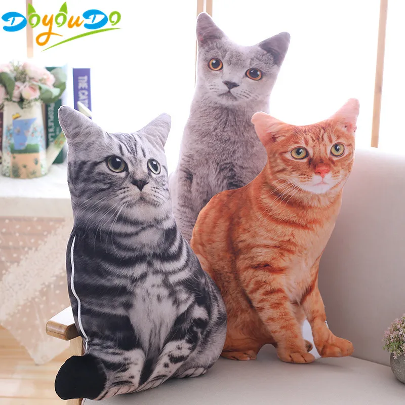 1 шт. 50 см мягкие 3D моделирование мягкие игрушки для кошек диван подушка милые плюшевые животные кошки куклы игрушки подарки