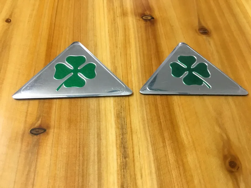 2 шт. Alfa Romeo quatrefoil зеленая delta для 147 156 166 159 Giulietta Giulia Spider GT Автомобильная боковая