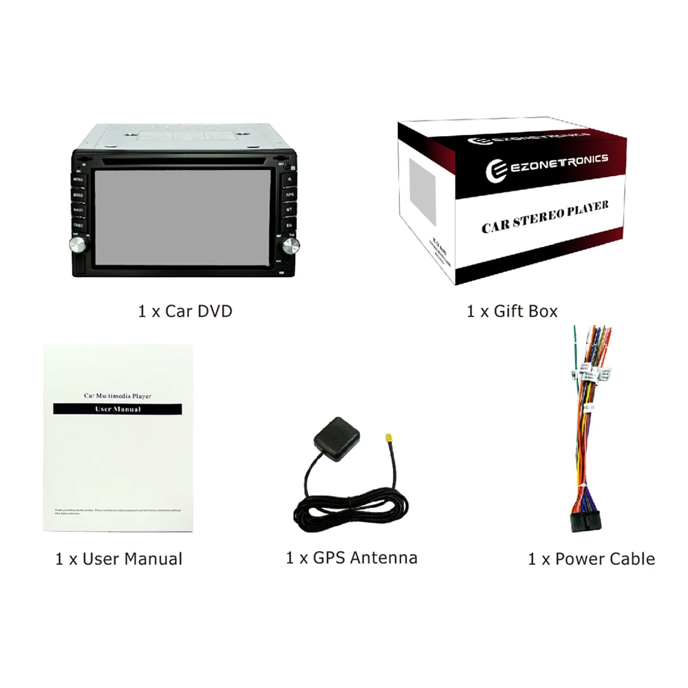 AMPrime 2 din универсальный автомобильный Радио двойной dvd плеер gps навигация в тире