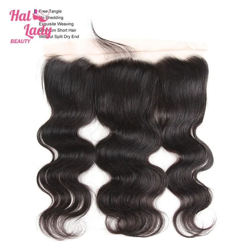 Halo Lady Beauty 13x4 бразильские волнистые волосы с фронтальной шнуровкой 100%