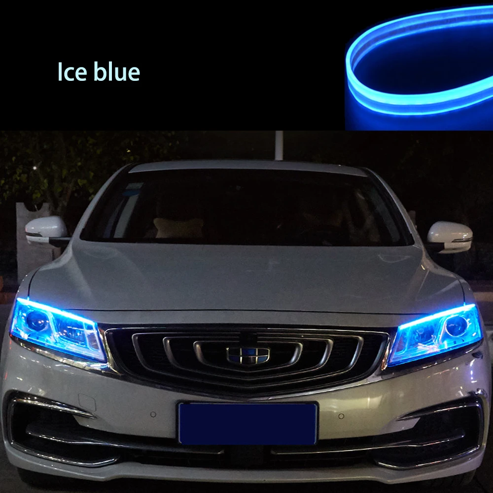 Lonleap Car Flexible Switchback LED Knight Rider Strip Light Headlight Sequential DRL Turn Signal Lights | Автомобили и мотоциклы