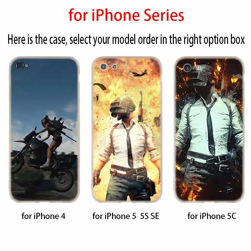 Мягкий чехол Playerunknown's Battlegrounds PUBG для iPhone 11 12 Pro X XS Max XR 6 6S 7 8 Plus 5S SE 9 Mini | Мобильные