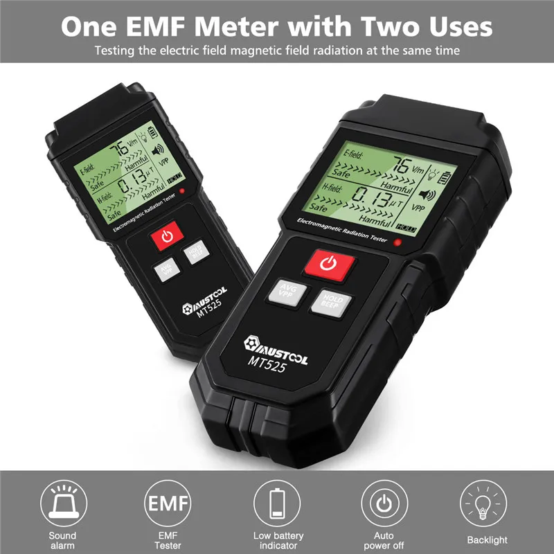 Электромагнитное поле излучения Тестер EMF метр ручной счетчик цифровой дозиметр