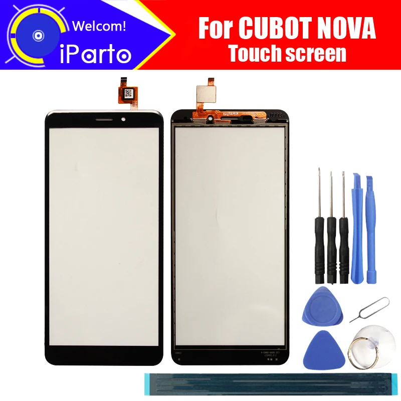 Стекло для сенсорного экрана CUBOT NOVA 100% гарантия оригинальная стеклянная панель