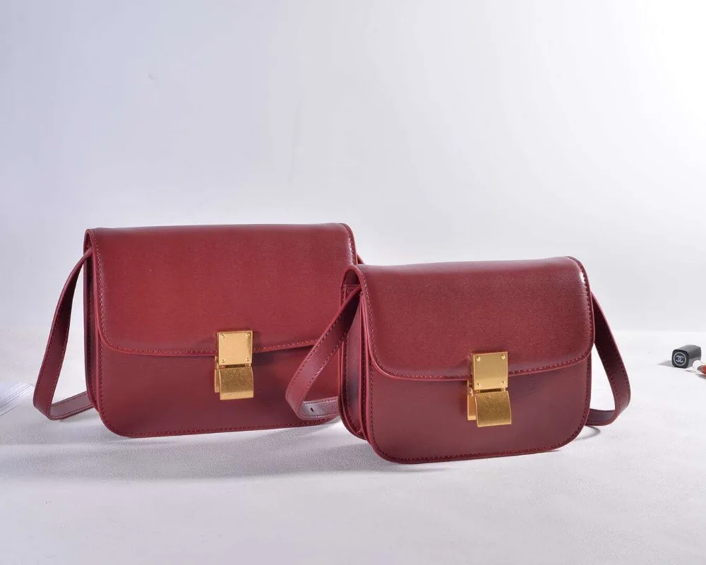 2017 натуральная кожа женские классические Наплечные сумки простой Crossbody кожаный