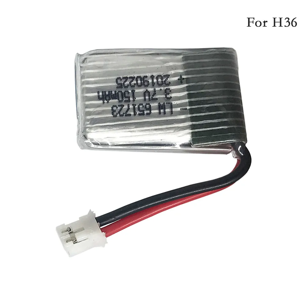 Фото 3,7 В 150 мАч 30C для H36 F36 Eachine E010 E010C E011 E013 NH010 батарея Радиоуправляемый квадрокоптер запасные части 150 мАч 3,7 В 150 LIPO батарея №3