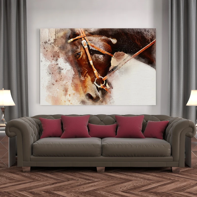 Modern Abstarct Grace And Beauty Horse Oil Painting on Canvas Art Wall Picture Posters and Prints for Living Room Home Decor | Дом и сад