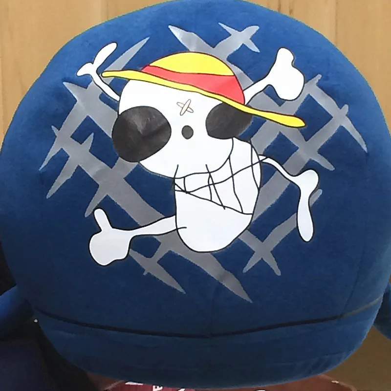 Mu&ntilde;eca de peluche Raab Laboon de 42cm, juguete de peluche de piratas, sombrero de paja, signo de Isla de ballena-2