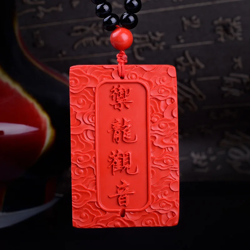 Ожерелье Vermilion кулон Королевский Дракон Гуаньинь с модным ожерельем модные