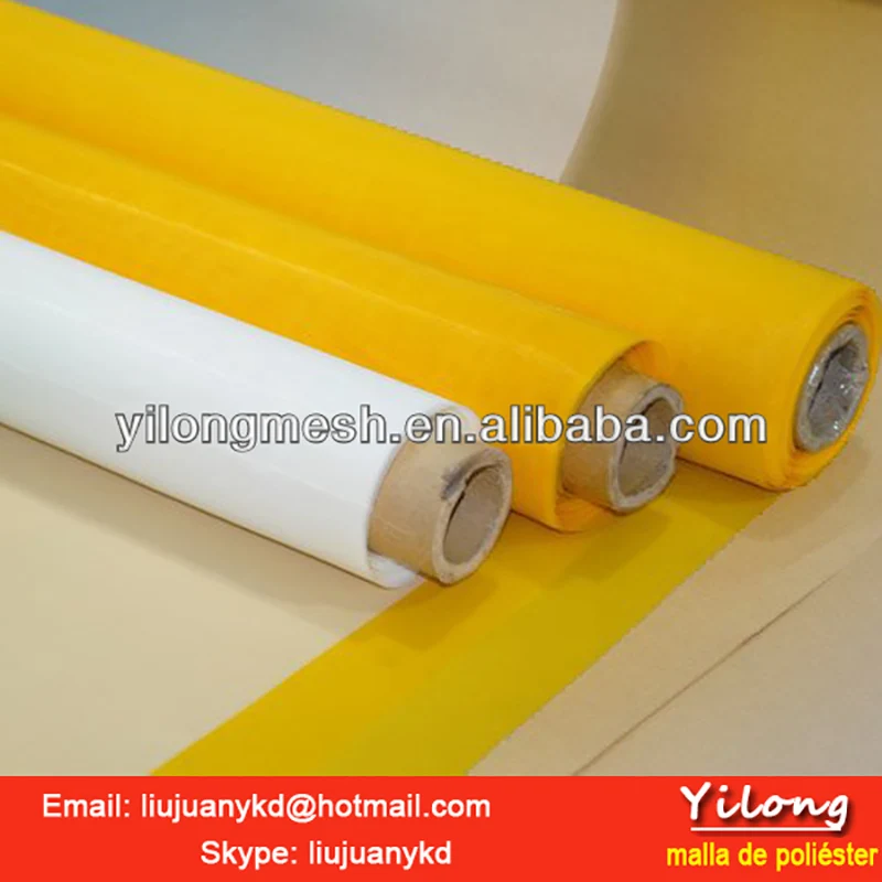 

110T 280Mesh 40UM 145CM Yellow 1Meter Polyester screen printing mesh stencil fabric