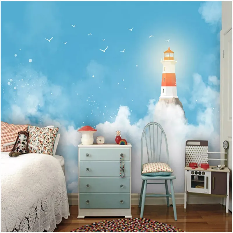 Современный минимализм настенная бумага для детской комнаты 3D