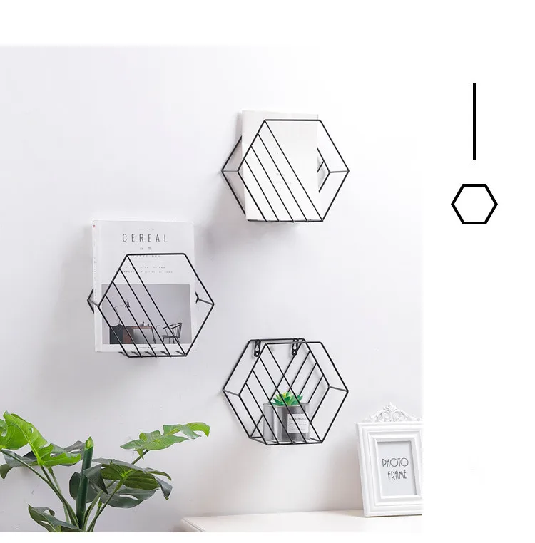 

1PC New Iron Nordic Minimalist Magazine Rack Magazine Storage Rack Newspaper Racks Living Room Wall Decorations JL 238