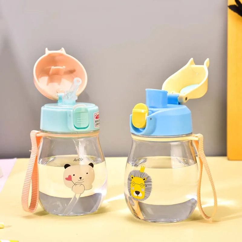 350 мл Тритан детская чашка с трубочкой детский Поильник Портативный стакана воды