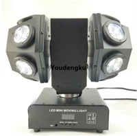 4 pieces 12x10w rgbw 4in1 football led moving heads lights dual arm rotation led rgbw moving heads beam light