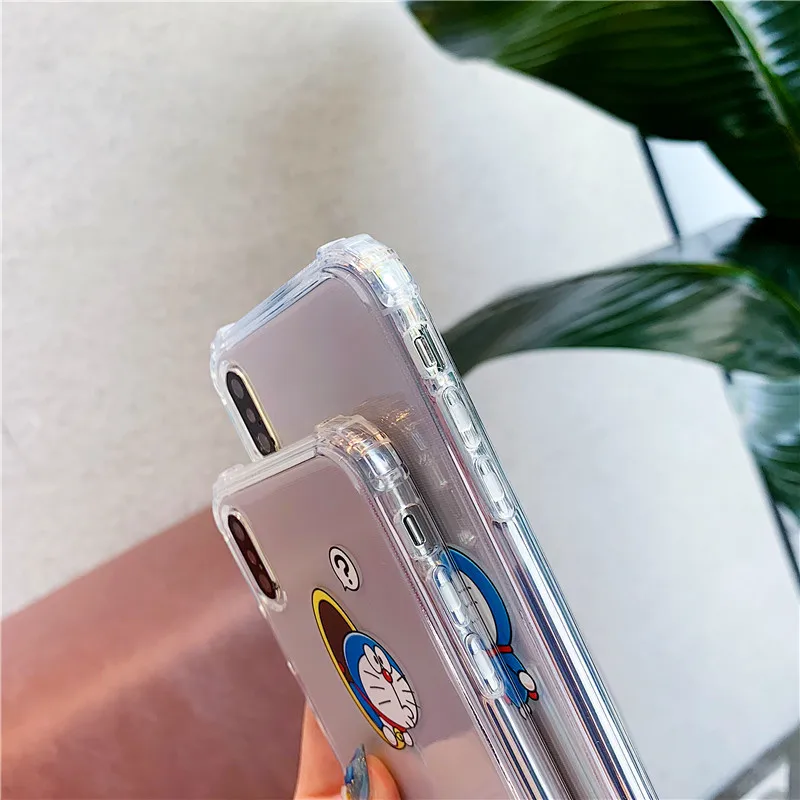 Мягкий силиконовый чехол из ТПУ Doraemon для iPhone 6s 6plus 7 8 X Xs Max прозрачный с рисунком plus
