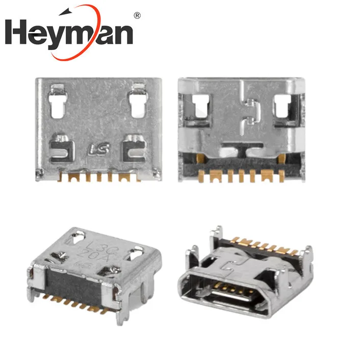 Heyman зарядный разъем для Samsung B550H C3590 C3592 C3595 E1272 Duos E2202 130E Galaxy Star 2 (7 pin micro USB type B)|charging