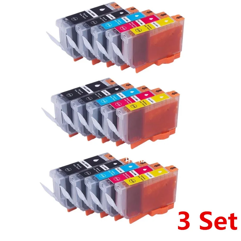 Замена CLI-8 PGI-5 PGI-5BK PGI5BK PGI-5 PGI 5 5BK чернильные картриджи для Canon Pixma iP3300 iP4200 iP4300 iP4500 iP5200 принтер - Цвет: 3 Set