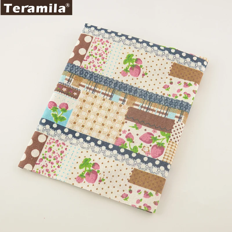 С рисунками фруктов Текстиль для дома из хлопка и льна Ткань Вышивание Материал