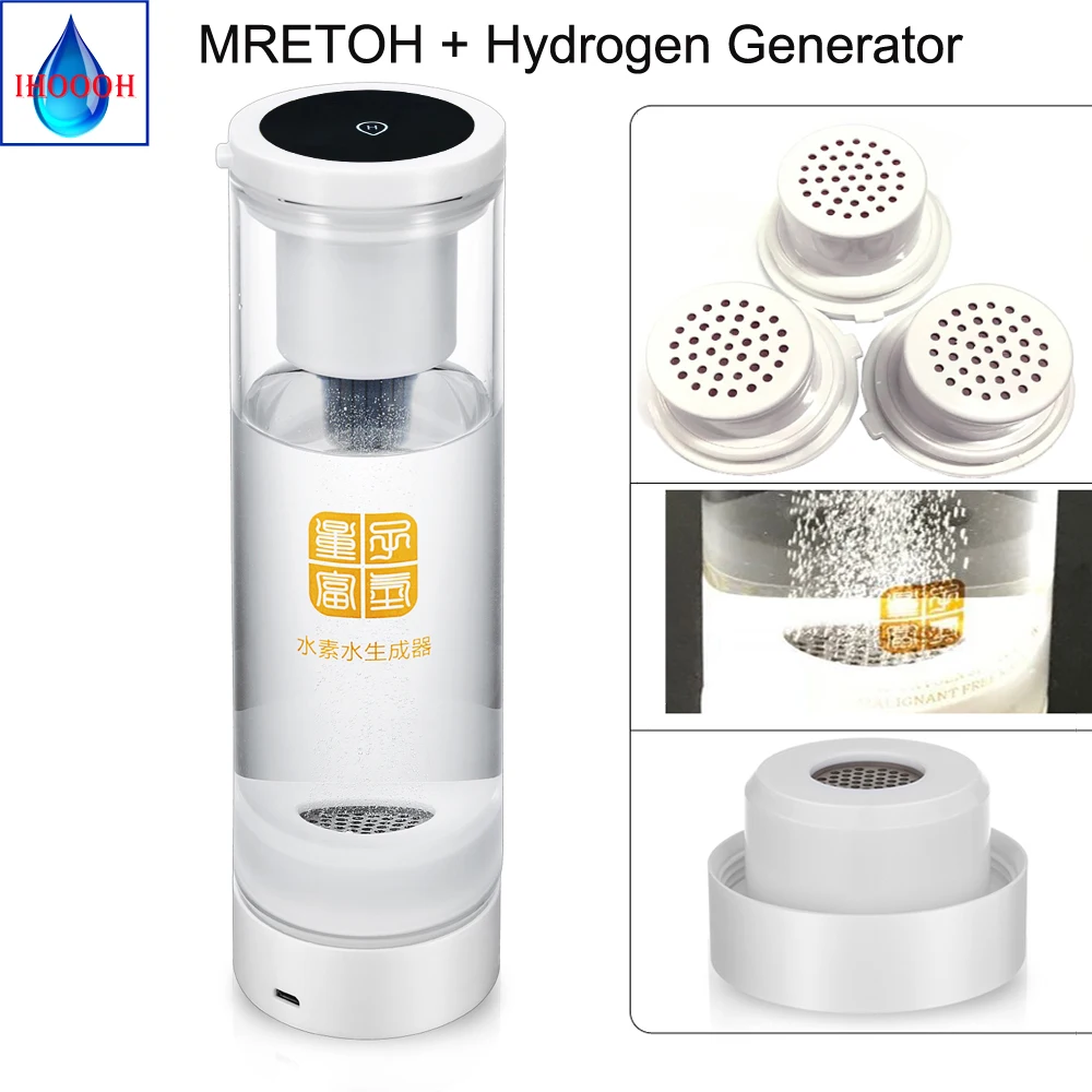 Portable Hertz Water Cup Improve Immunity Anti-Aging Hydrogen Water Generator H2 Bottle DuPont Membrane Electrolysis 600ML
Portable Hertz Water Cup Improve Immunity Anti-Aging Hydrogen Water Generator H2 Bottle DuPont Membrane Electrolysis 600ML