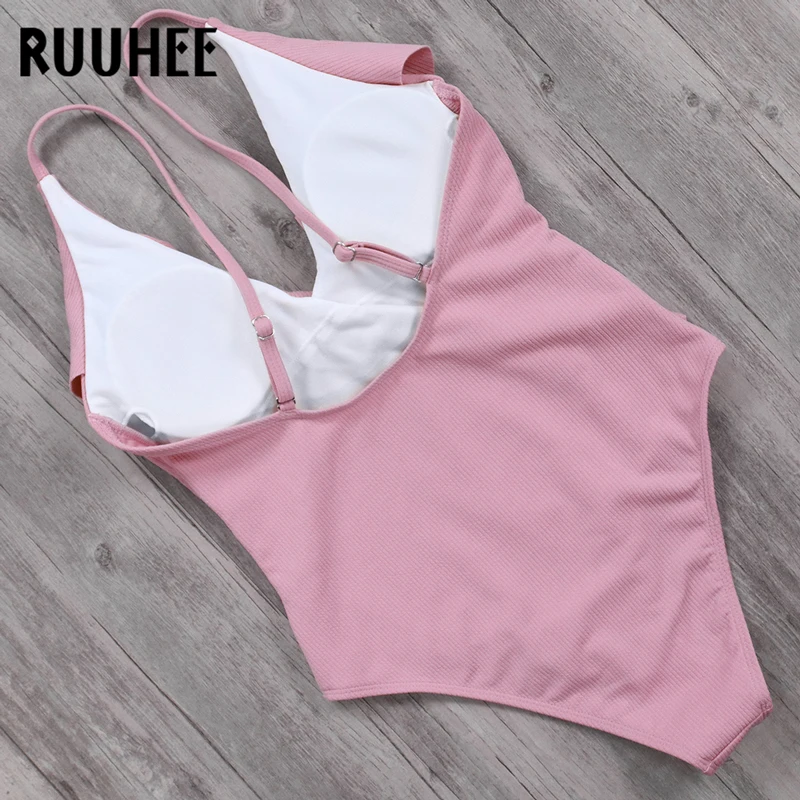 RUUHEE, сдельный купальник, купальный костюм, для женщин,, купальный костюм, винтажный, пляжный, пуш-ап, бандаж, купальник, монокини