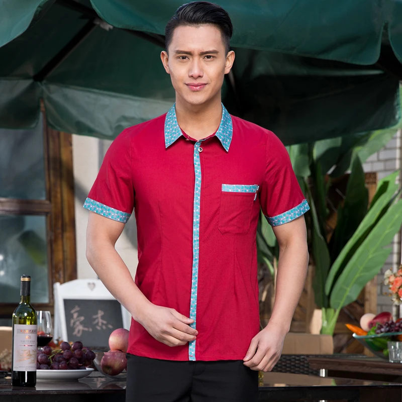 Рабочая одежда униформа для отеля с длинными рукавами летняя официантка Рубашка