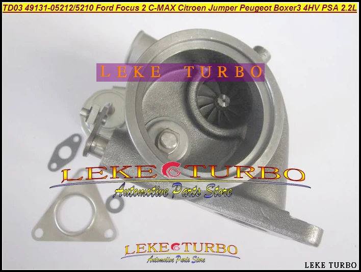 Турбокомпрессор TD03 для Ford Focus 2 Для Citroen Jumper Peugeot Boxer 3 4HV 2.2L 49131 05212 6U3Q6K682AE бесплатная