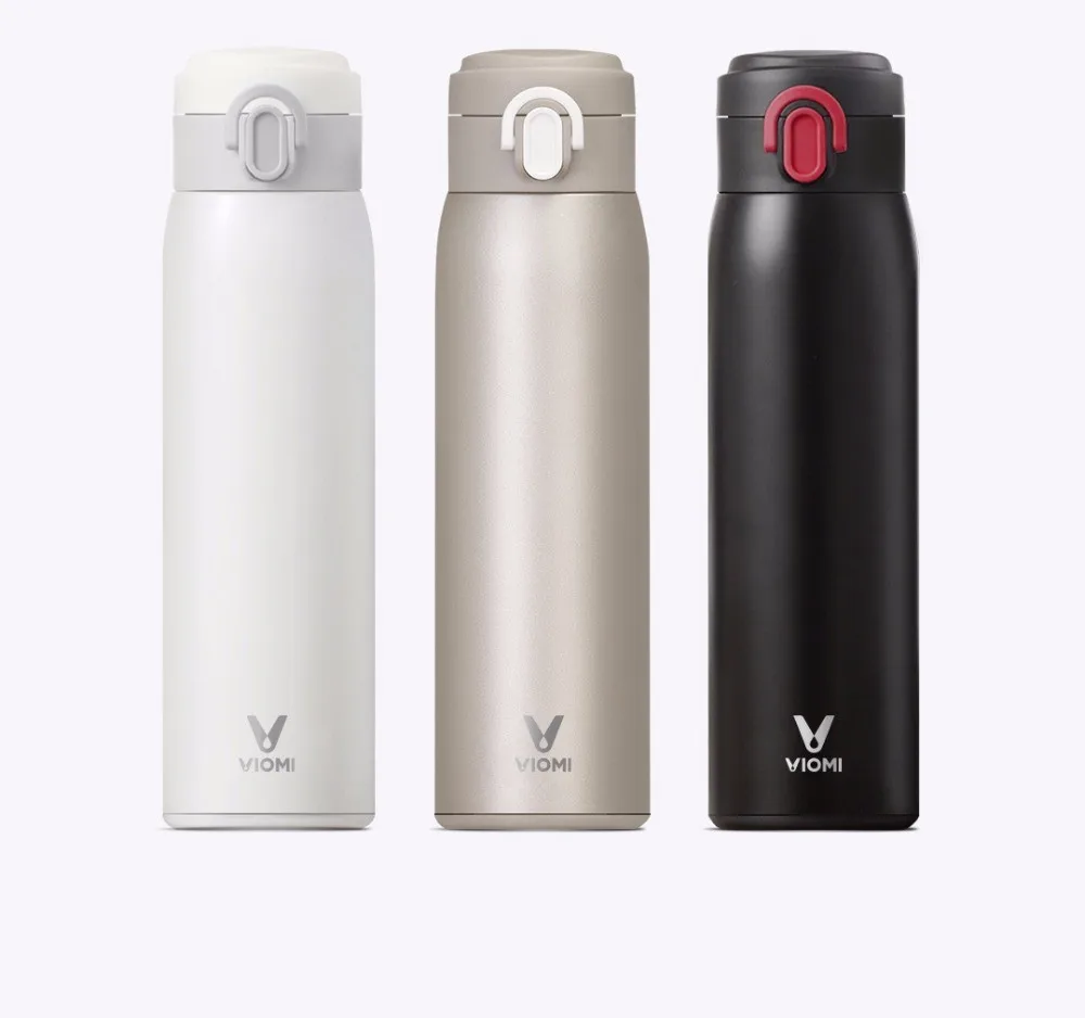 Xiaomi VIOMI нержавеющая сталь Вакуумная чашка 24 часа термос чашка 480 мл одной рукой на/закрыть парные чашки