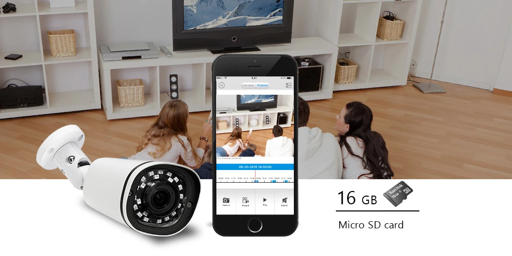 MOVOLS Bullet ip-камера с 3-кратным зумом, 5MP HD камера для видеонаблюдения, автоматическая фокусировка, водонепроницаемая инфракрасная камера ночного видения, SD карта для хранения